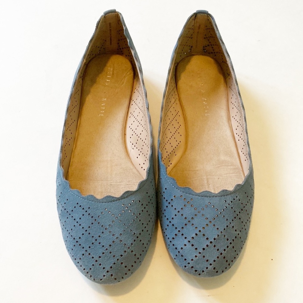 Kelly & Katie Blue Perforated Flats